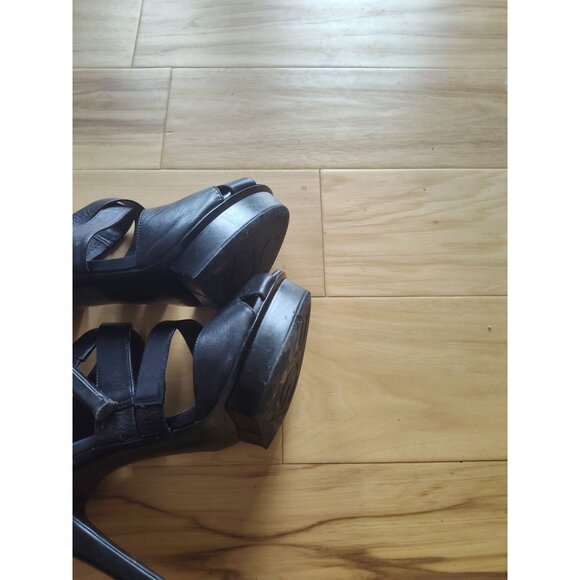 BCBG Black Strappy High Heels Size 9 - Picture 2 of 4